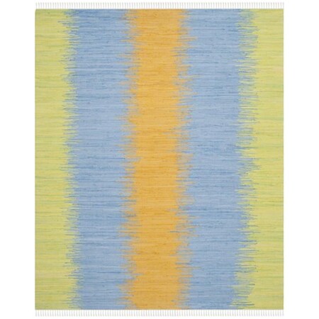 Safavieh Montauk Hand Woven Large Rectangle Rug- Green - Gold- 8 x 10 ft. MTK710B-8